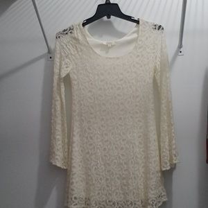 Umgee Offwhite Lace Dress